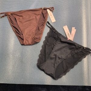 Victoria’s Secret Dream Angels Bikini Set • Black & Brown • NWT • Size M